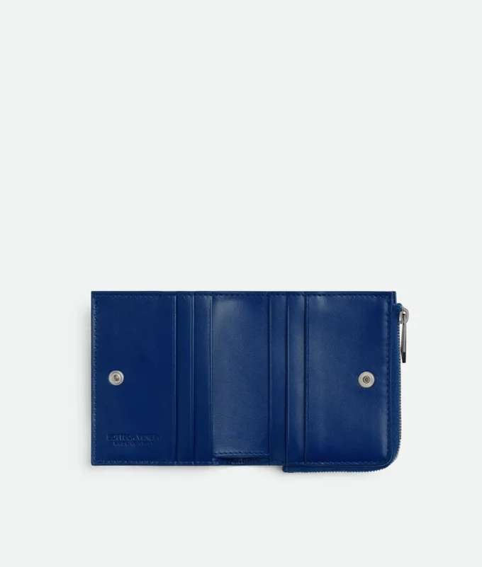 Intrecciato Stamp Bi-Fold Wallet