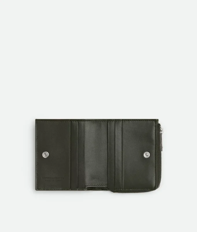 Intrecciato Stamp Bi-Fold Wallet