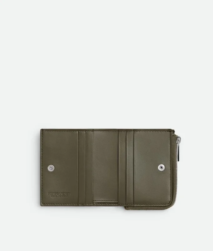 Intrecciato Stamp Bi-Fold Wallet