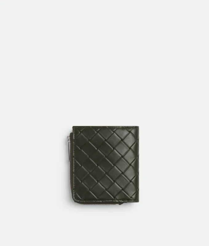 Intrecciato Stamp Bi-Fold Wallet
