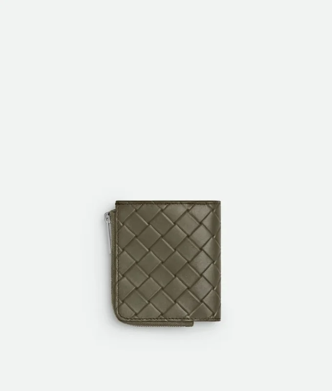 Intrecciato Stamp Bi-Fold Wallet