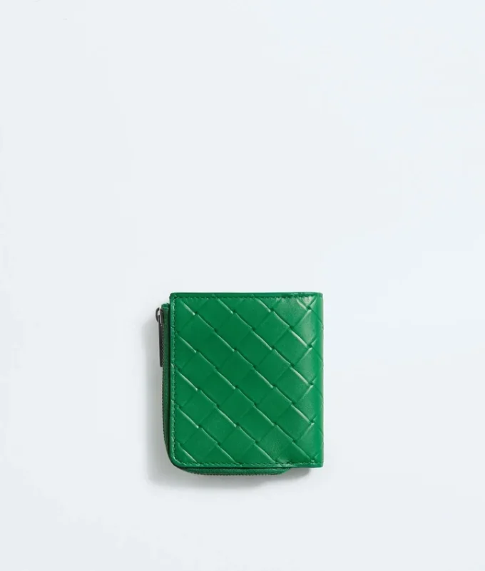 Intrecciato Stamp Bi-Fold Wallet