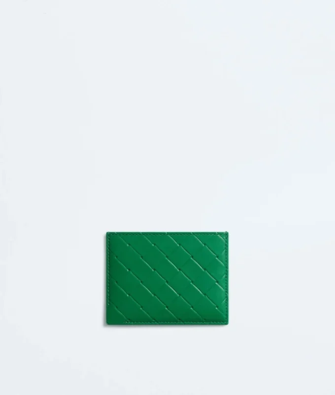 Intrecciato Stamp Credit Card Case