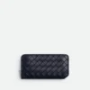 Intrecciato Stamp Zip Around Wallet