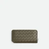 Intrecciato Stamp Zip Around Wallet