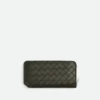 Intrecciato Stamp Zip Around Wallet
