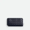 Intrecciato Stamp Zip Around Wallet