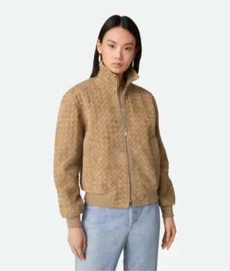 Intrecciato Suede Blouson