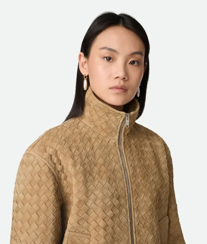 Intrecciato Suede Blouson