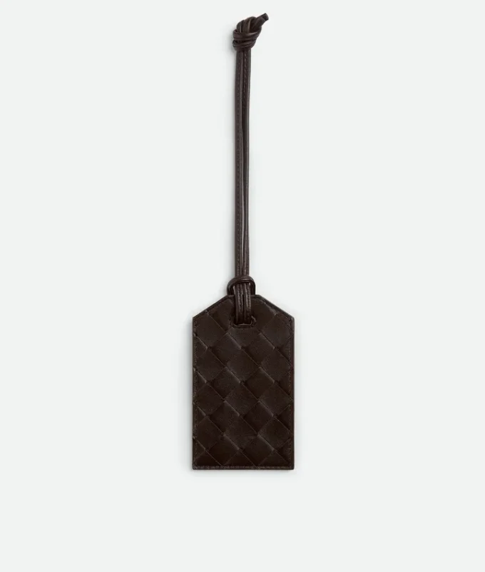 Intrecciato Tag Holder on Strap