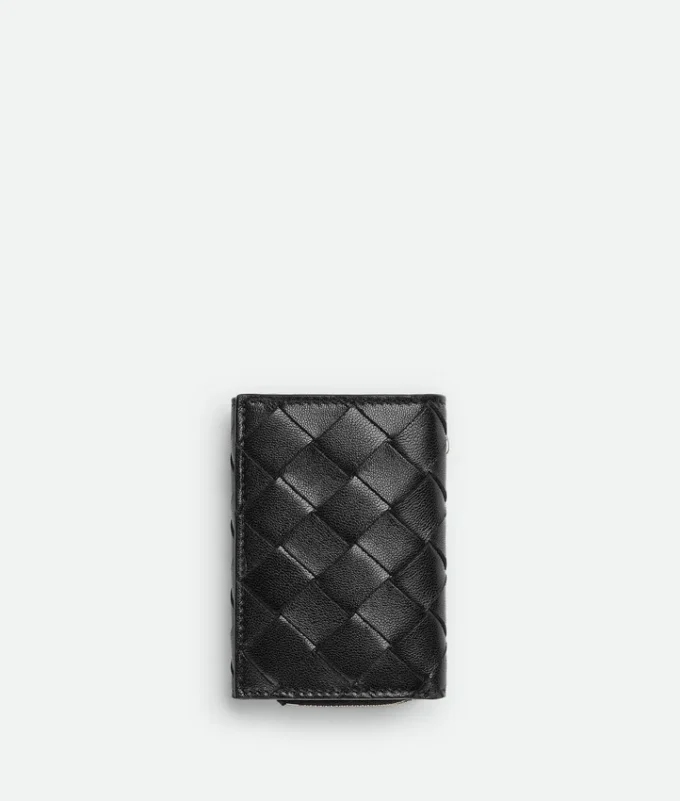Intrecciato Tiny Tri-Fold Wallet