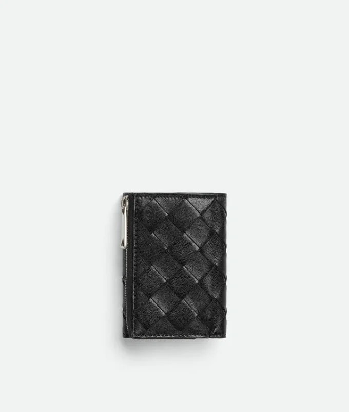 Intrecciato Tiny Tri-Fold Wallet