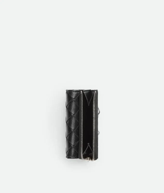 Intrecciato Tiny Tri-Fold Wallet