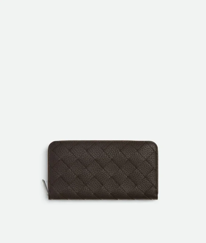 Intrecciato Zip Around Wallet
