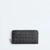 Intrecciato Zip Around Wallet