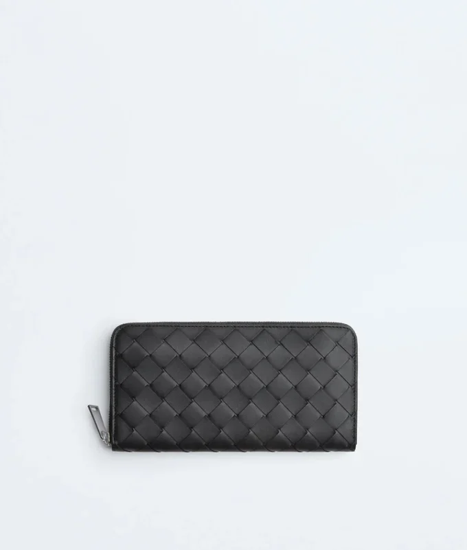Intrecciato Zip Around Wallet