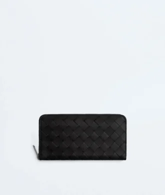 Intrecciato Zip Around Wallet