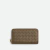 Intrecciato Zip Around Wallet