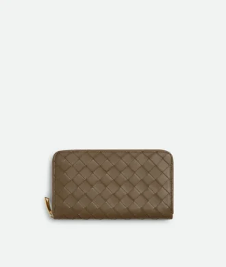 Intrecciato Zip Around Wallet