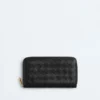 Intrecciato Zip Around Wallet