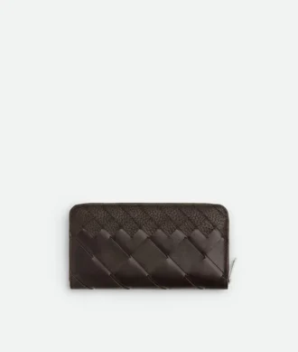 Intrecciato Zip Around Wallet