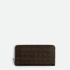 Intrecciato Zip Around Wallet