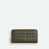 Intrecciato Zip Around Wallet