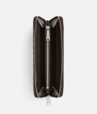 Intrecciato Zip Around Wallet