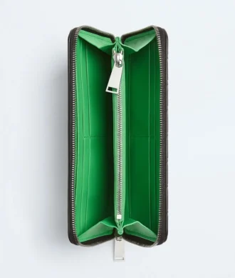 Intrecciato Zip Around Wallet