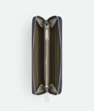 Intrecciato Zip Around Wallet