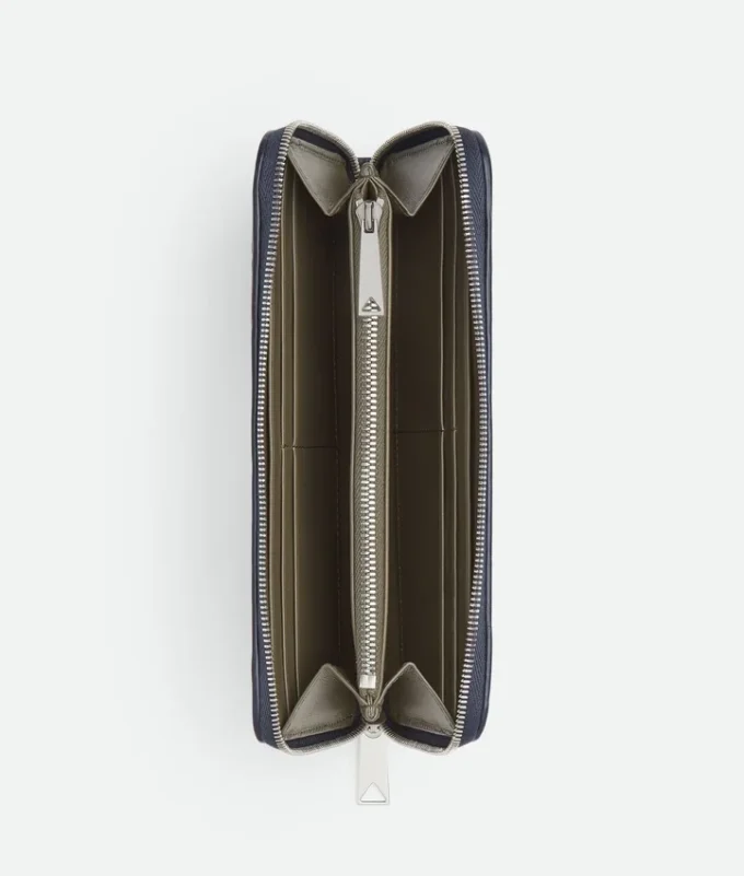 Intrecciato Zip Around Wallet