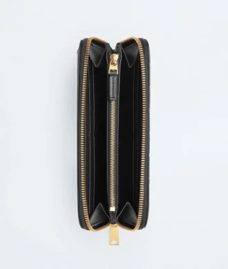 Intrecciato Zip Around Wallet