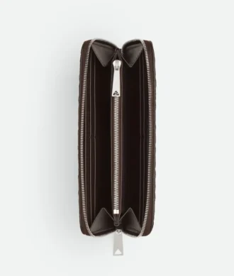 Intrecciato Zip Around Wallet