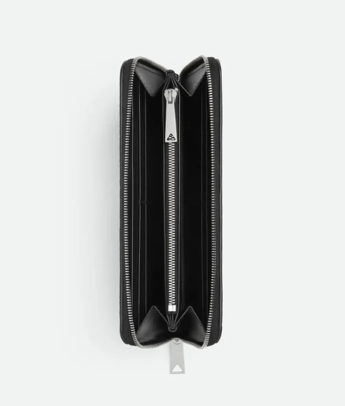 Intrecciato Zip Around Wallet