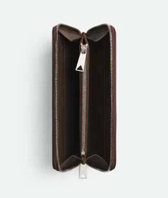 Intrecciato Zip Around Wallet