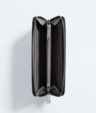 Intrecciato Zip Around Wallet