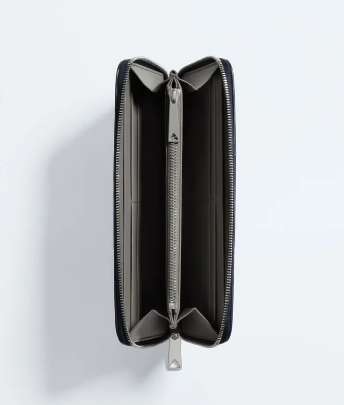Intrecciato Zip Around Wallet