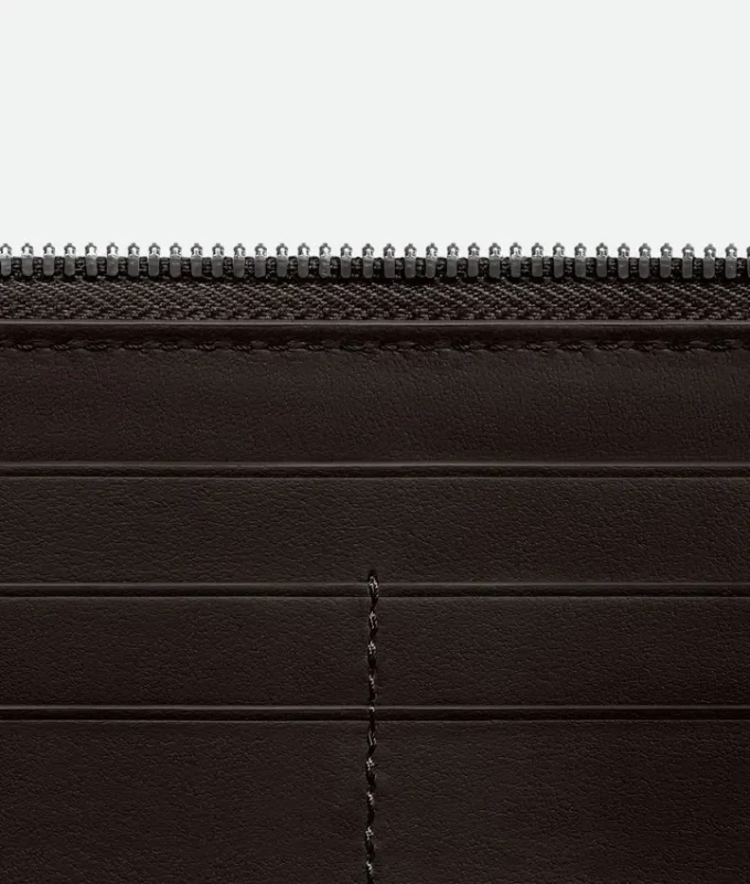 Intrecciato Zip Around Wallet
