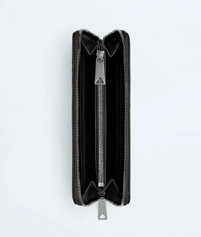 Intrecciato Zip Around Wallet