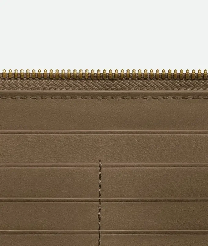Intrecciato Zip Around Wallet