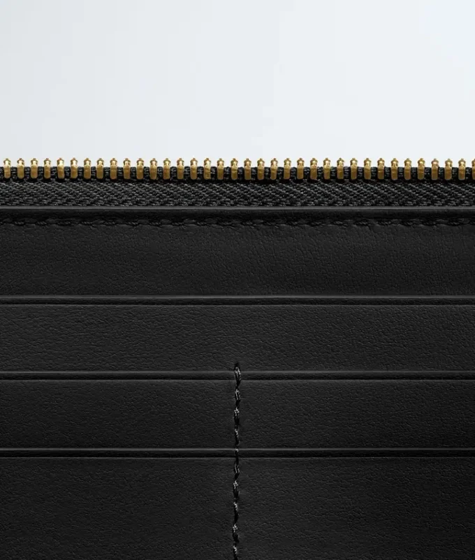 Intrecciato Zip Around Wallet