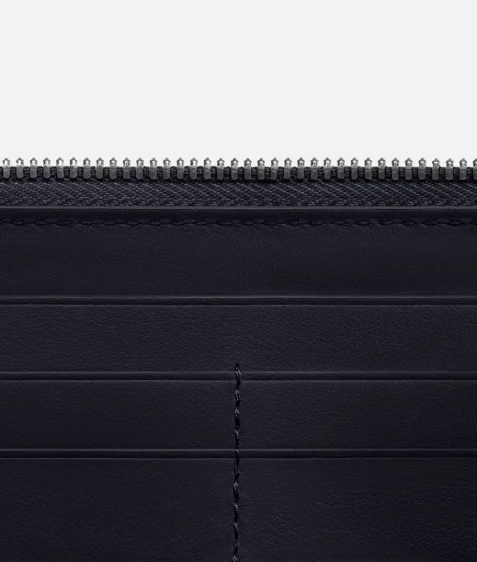 Intrecciato Zip Around Wallet