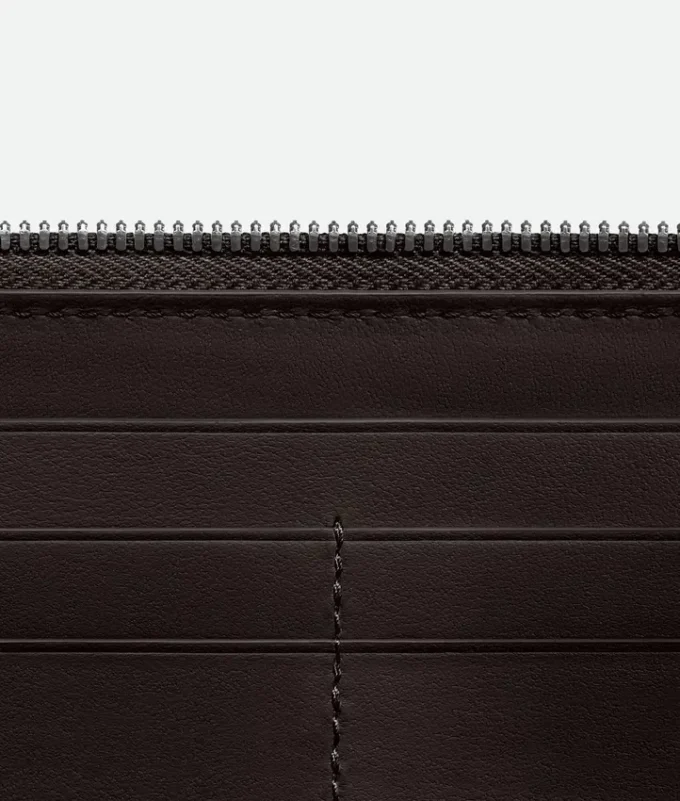 Intrecciato Zip Around Wallet