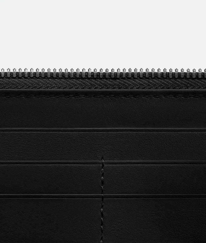 Intrecciato Zip Around Wallet