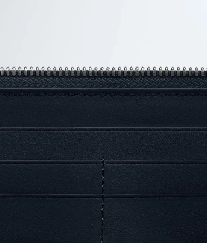 Intrecciato Zip Around Wallet