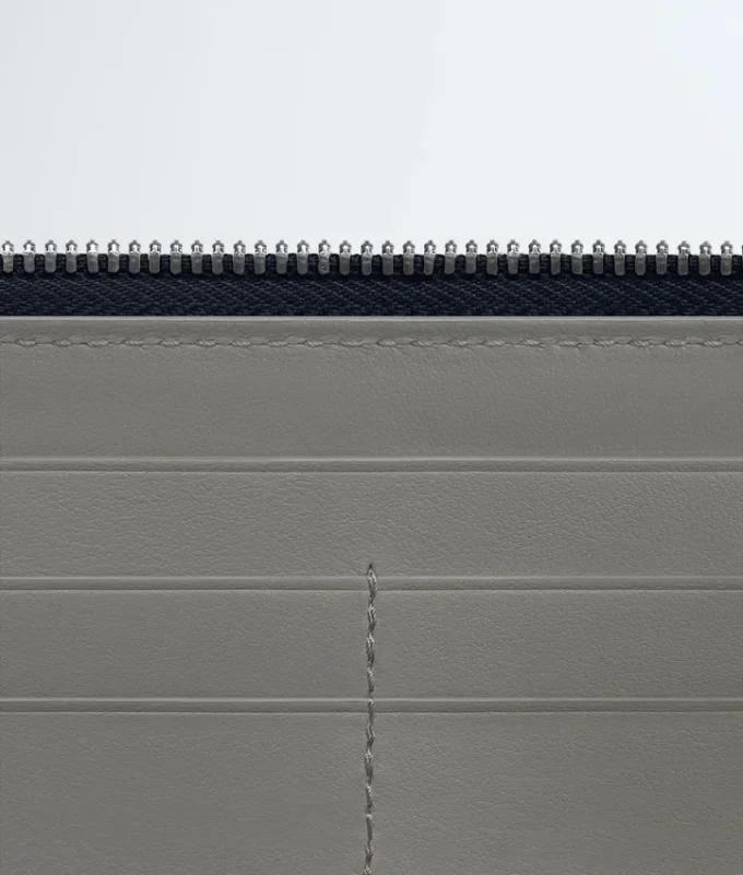 Intrecciato Zip Around Wallet