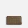Intrecciato Zip Around Wallet