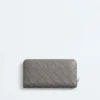 Intrecciato Zip Around Wallet