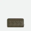 Intrecciato Zip Around Wallet