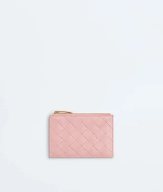 Intrecciato Zipped Card Case